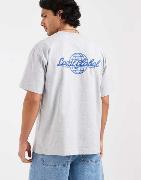 Cotton On - T-shirt met rechte pasvorm in gemêleerd grijs - view 1