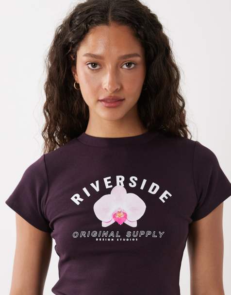 Cotton On - T-shirt mini color gelso scuro con grafica - view 1