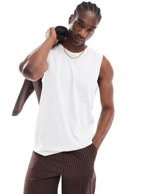 Cotton On - T-shirt moulant - Blanc