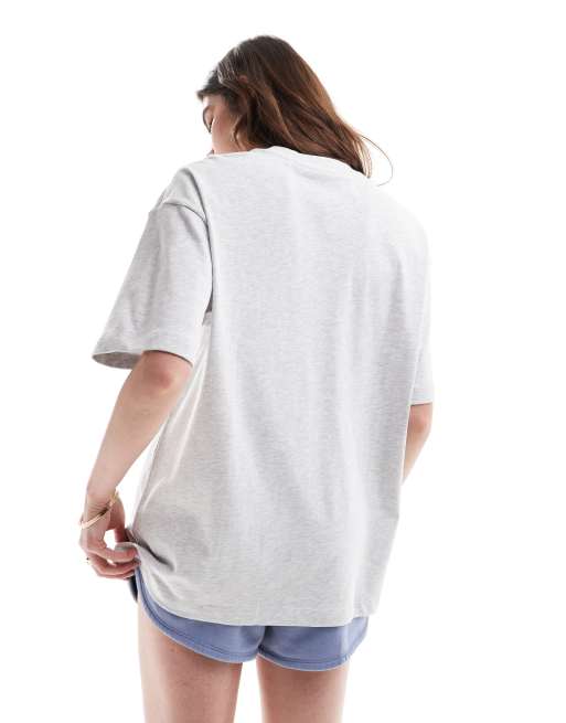 Cotton On - T-shirt oversize grigia con stampa "Bordeaux" stile college, 3 di 4