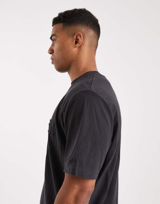 Cotton On - T-shirt taglio corto nero slavato con grafica, 4 di 5