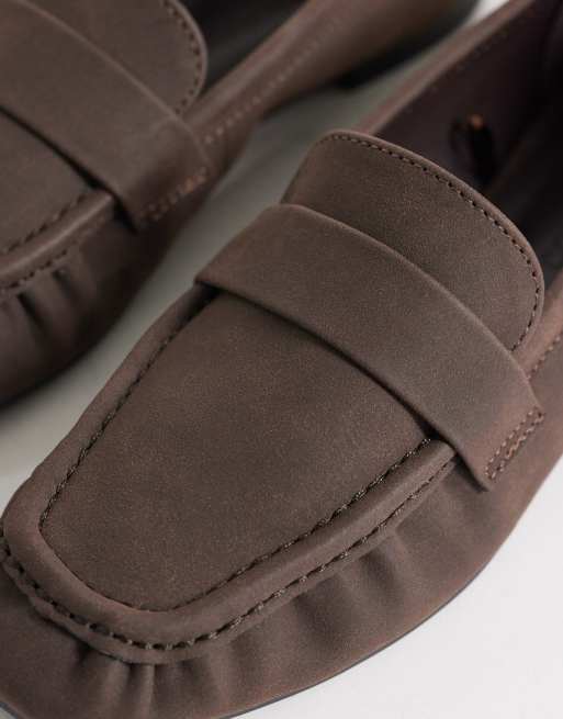 Cotton On Taylor ruched loafer in choc nubuck, 4 of 4