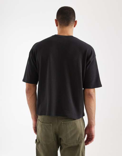 Cotton On terry t-shirt in washed black, 3 of 5