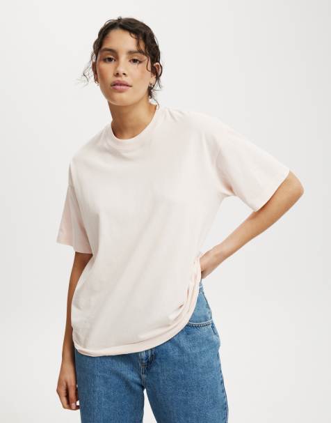 Cotton On The boxy oversized tee in pink - view 1