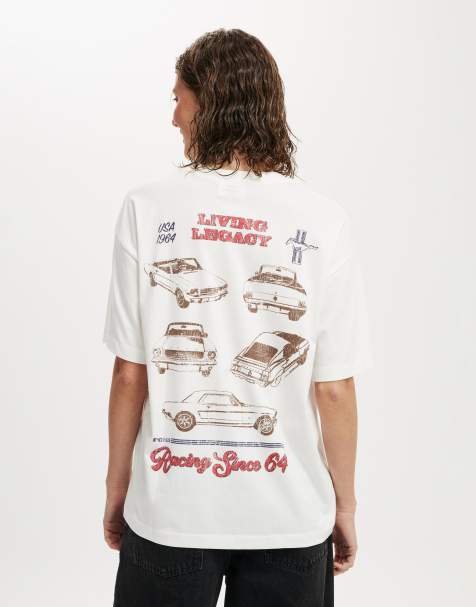 Cotton  On The lcn boxy graphic tee in off-white - view 1