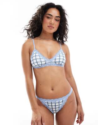 Cotton On Cotton On thong in check ditsy windsurfer-Multi