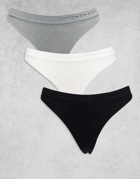 Cotton On three pack in black white grey - view 1