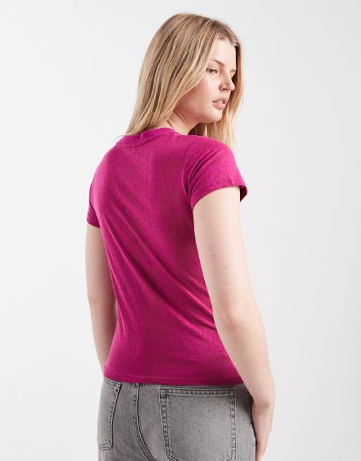 Cotton On thunder ridge graphic tee in wild orchid, 4 of 4