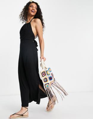 Cotton:On Cotton On tie back halter dress in floral daisy print-Multi