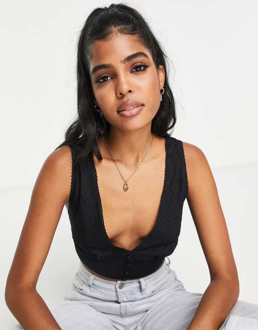 Cotton on black crop 2024 top