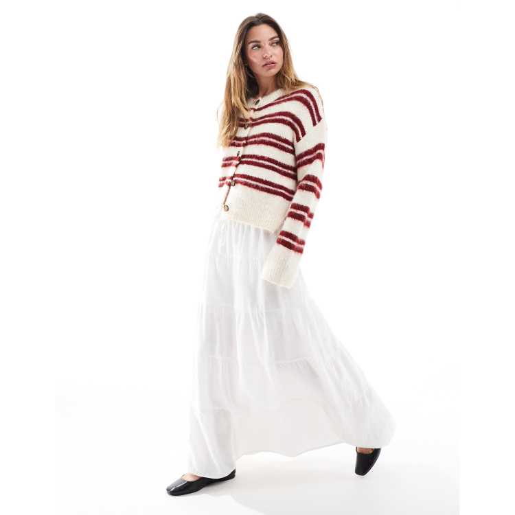 く*ん様 Laubeblanc Cotton Tiered skirt whit Cotton Tiered skirt – L'AUBE BLANC