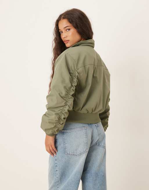 Cotton On Toby bomber jacket in khaki 