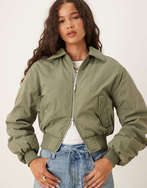Cotton On - Toby - Giacca bomber color kaki , 3 di 4