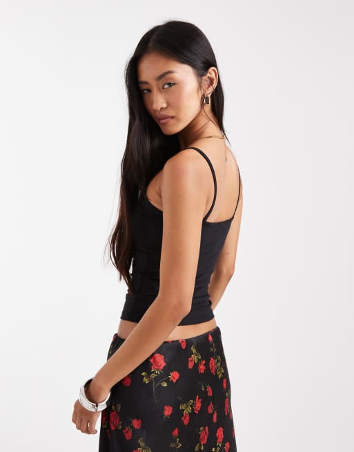 Cotton On - Top a canotta basic nero, 2 di 4