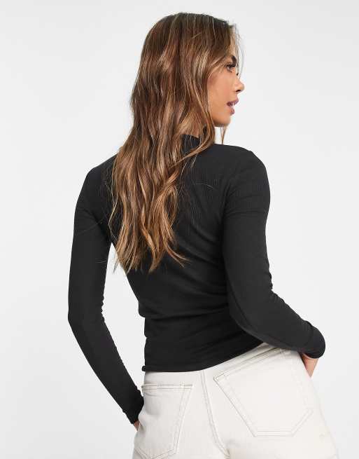 Camicetta casual a maniche lunghe a righe da donna, naturale, versatile