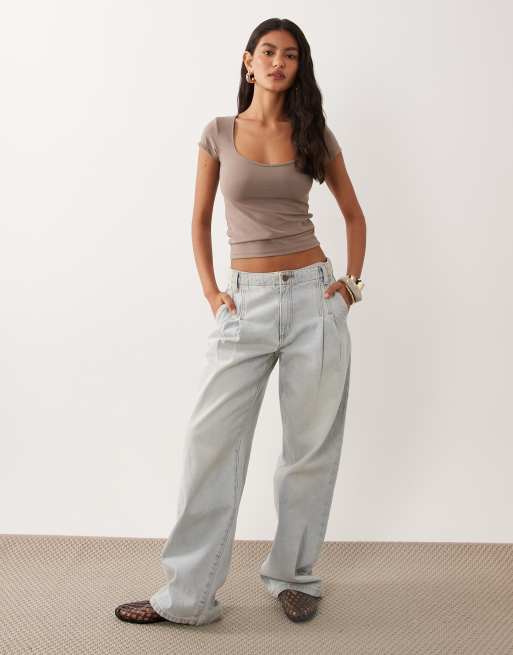 Cotton On top met korte mouwen in mocha, 2 van 4