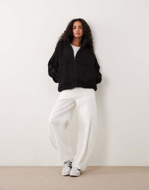 Cotton On trail sherpa-jakke i sort, 2 af 4