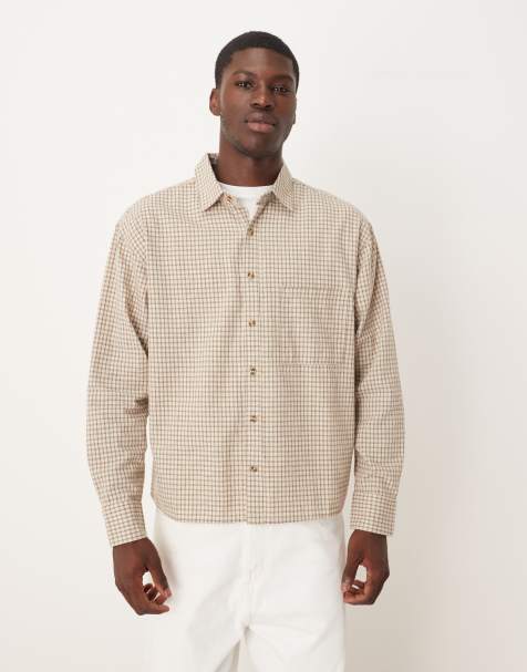Cotton On Tribeca long sleeve shirt in beige - view 1