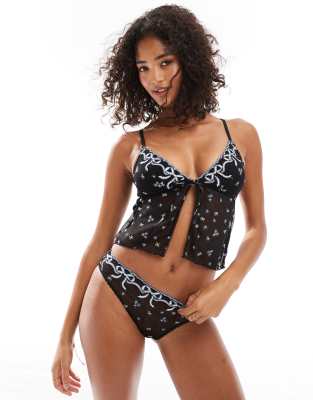 Cotton:on Cotton On Trixie Bow Brief In Black