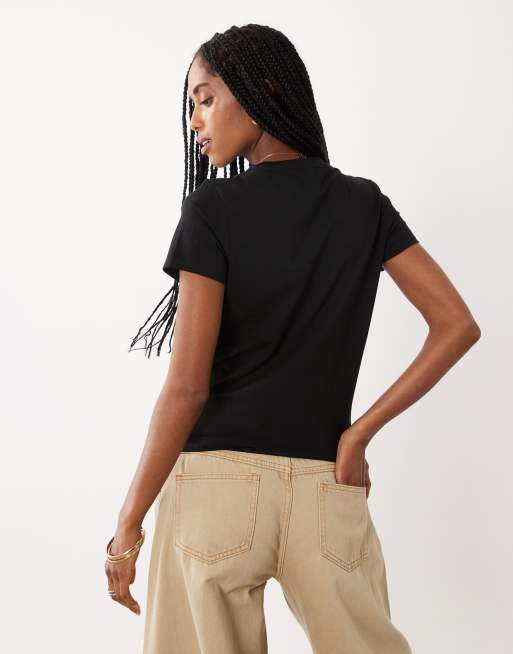 Cotton On twist short sleeve tee in black  , 4 of 4