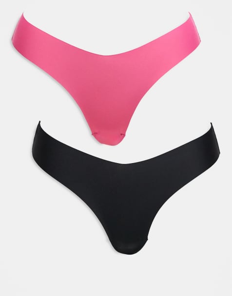 Cotton On two pack lingerie thong in multi - view 1