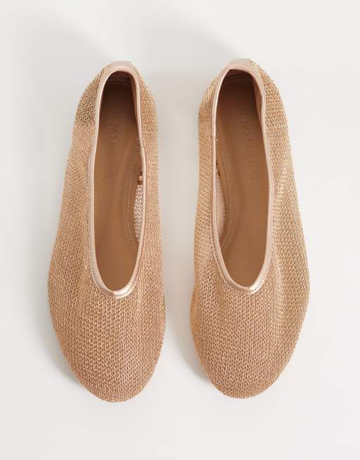 Cotton On Tylah mesh ballet pump in bronze, 2 of 4