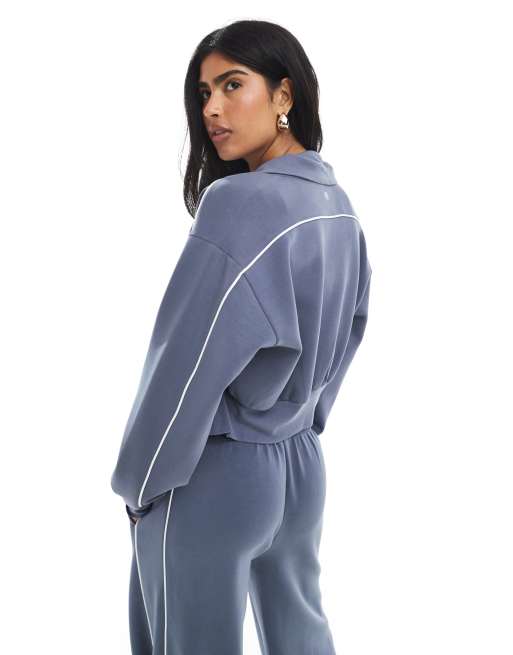 Cotton On - Ultiem zacht jack in grijs, deel van co-ord set, 3 van 4