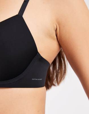 Cotton On Ultimate Comfort Bonded T-shirt Bra In Black
