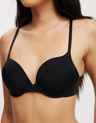Cotton On Ultimate Comfort Push Up2 T-shirt Bra In Black
