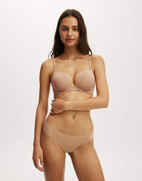 Cotton On Ultimate comfort push up2 t-shirt bra in brown