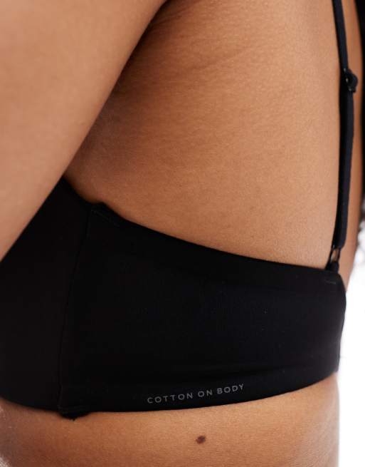 Cotton On – Ultimate Comfort – Svart t-shirtbehå utan bygel, 3 av 4