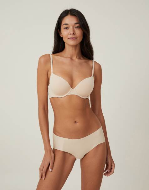 Cotton On Ultimate comfort t-shirt bra in beige - view 1