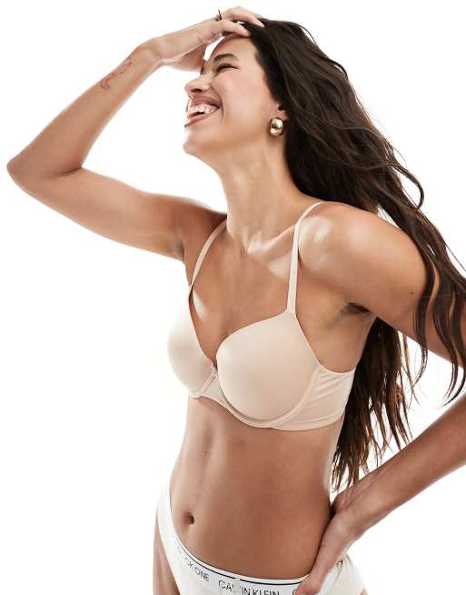 Padded T-Shirt Bra with Hook and Eye Closure