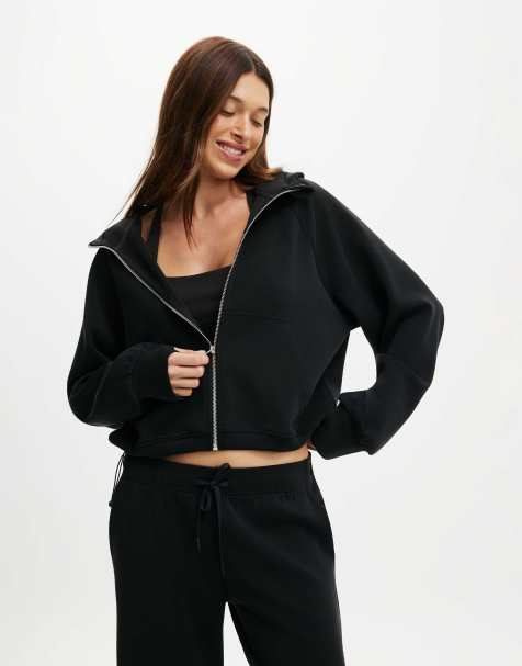 Cotton On Ultimate soft hooded jacket in black - view 1