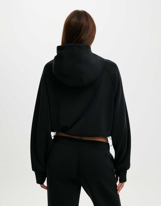 Cotton On Ultimate soft hooded jacket in black, 4 of 4