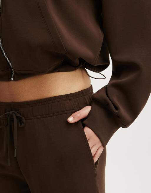 Cotton On Ultimate soft wide leg pant in brown, 4 of 4