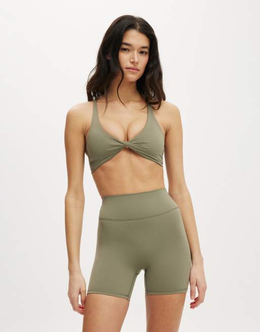 Cotton On Ultra luxe invisible scrunch shortie short in green