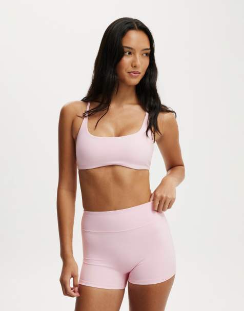 Cotton On Ultra luxe invisible scrunch v shortie short in pink