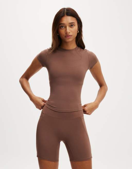 Cotton On Ultra soft fitted tshirt in brown