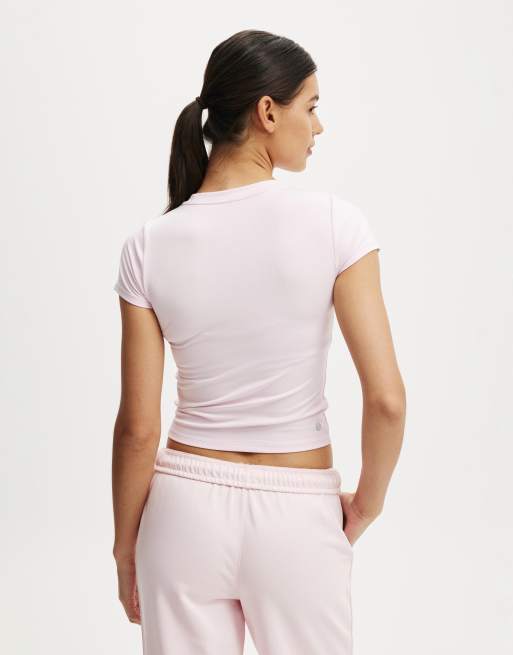 Cotton On Ultra soft fitted tshirt in pink, 4 of 4