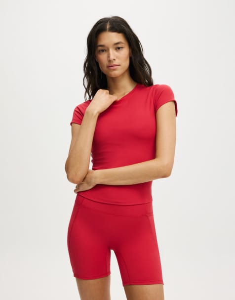 Cotton On Ultra soft fitted tshirt in red - view 1