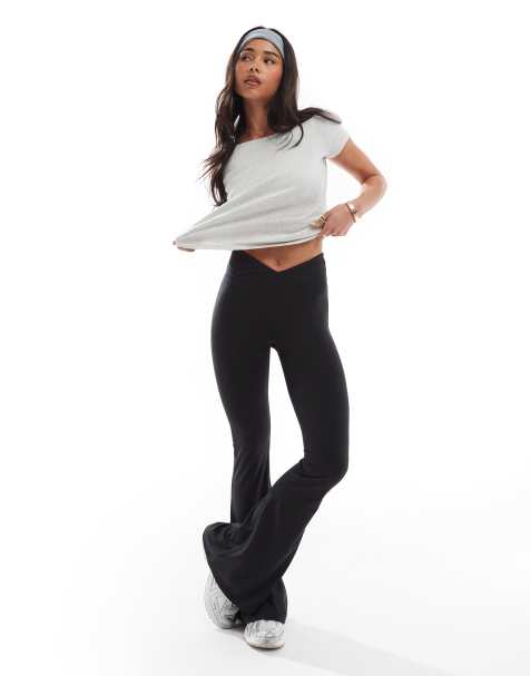 Cotton On ultra soft full length flare in black - view 1