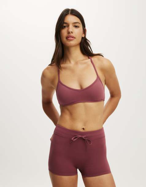 Cotton On Ultra soft halter open back crop in pink - view 1