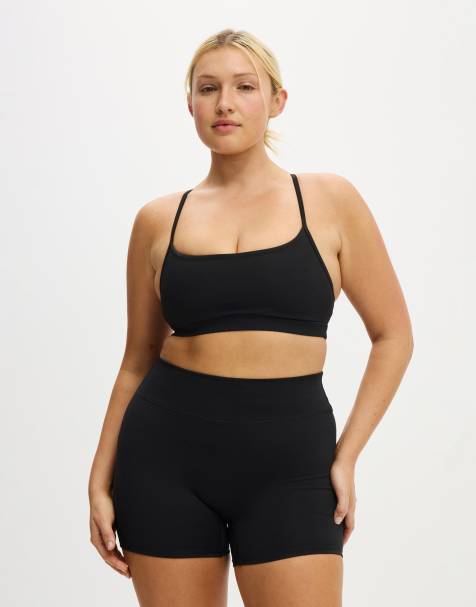 Cotton On Ultra soft invisible scrunch shortie short in black - view 1