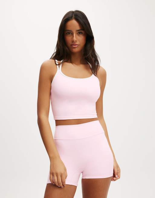 Cotton On Ultra soft invisible scrunch shortie short in pink, 3 of 4