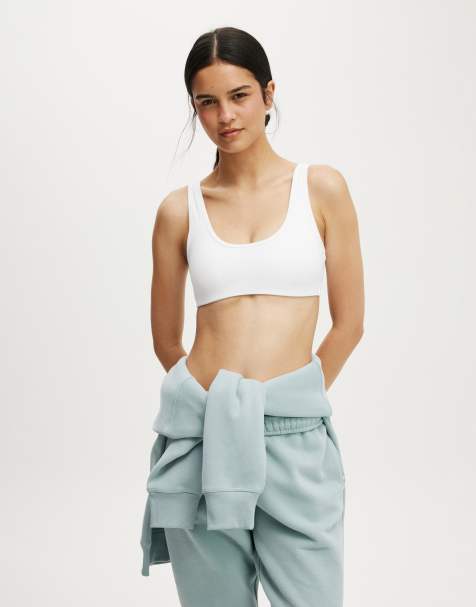 Cotton On Ultra soft low back crop in white - view 1