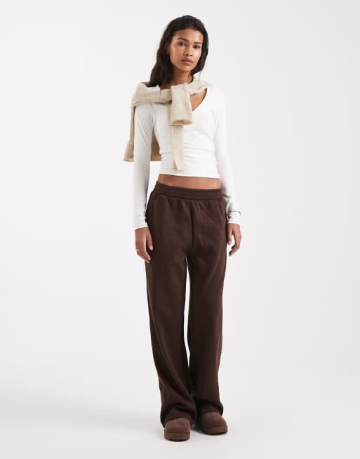 Cotton On ultra soft plunge t-shirt in coconut, 4 of 4