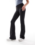 [Cotton:On] Cotton On ultra soft roll over flare pants in black XL BLACK