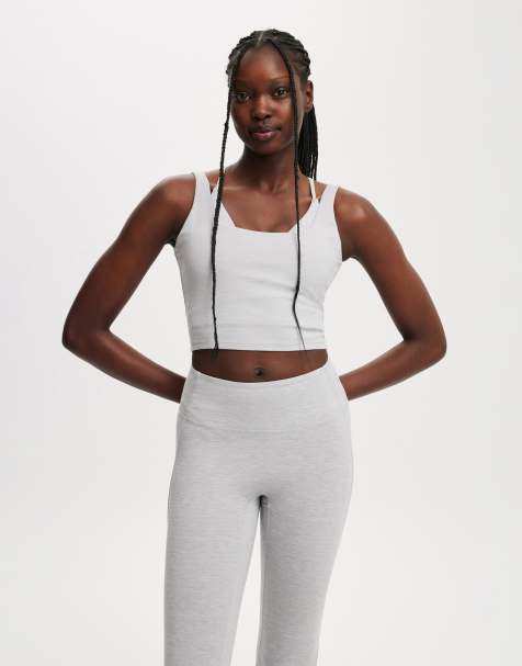 Cotton  On Ultra soft scoop tank in grey - view 1