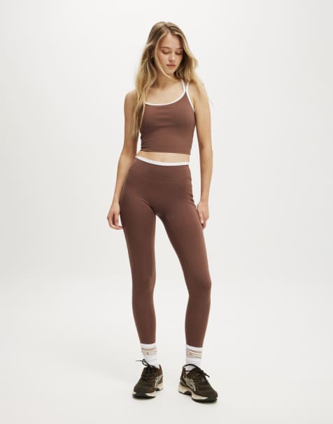 Cotton On Ultra soft side pocket full length tight in beige - view 1